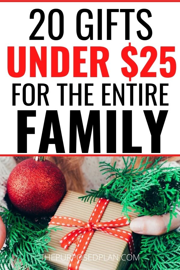 CHRISTMAS GIFTS ON A BUDGET CHRISTMAS GIFTS UNDER $25