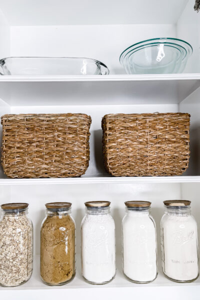 how to organize a baking station